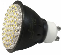 60 LED Spot GU10 220V 120°, Светодиодная лампа 3Вт, теплый белый свет, цоколь GU10